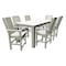 Highwood Usa Lehigh 7pc Rectangular Counter Height Outdoor Patio Furniture Dining Set 84 x 42 AD-ST7LH2CO5BA-WHE - alternate 1